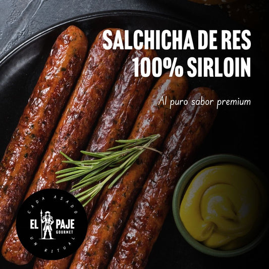 SALCHICHA 100% SIRLOIN PAQ 7 PIEZAS