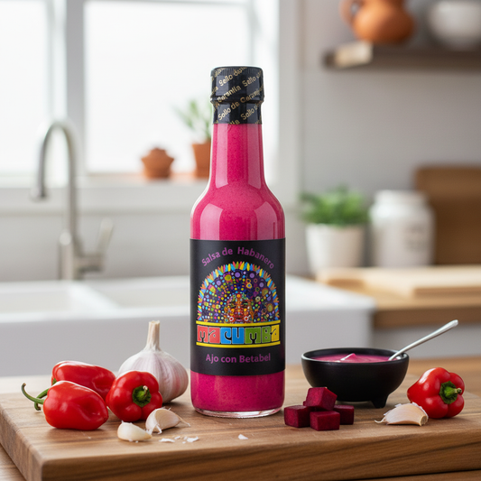 SALSA HABANERO MACUMBA AJO CON BETABEL 150 ML