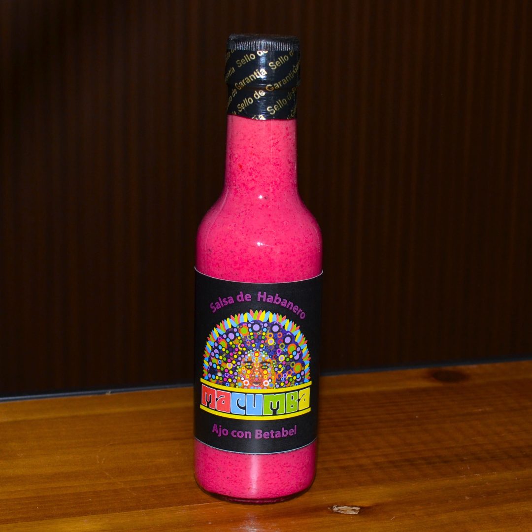 SALSA HABANERO MACUMBA AJO CON BETABEL 150 ML
