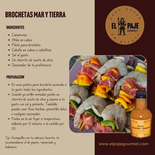 Brochetas Mar y Tierra: El Asado Perfecto en Cada Mordida