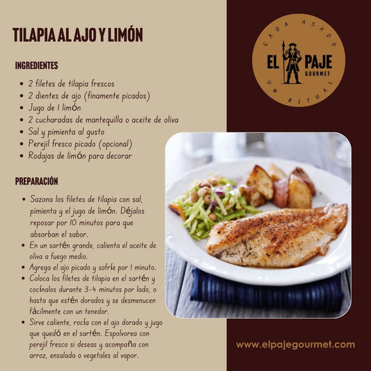 Tilapia al Ajo y Limón: Ligera, Rápida y Llena de Sabor