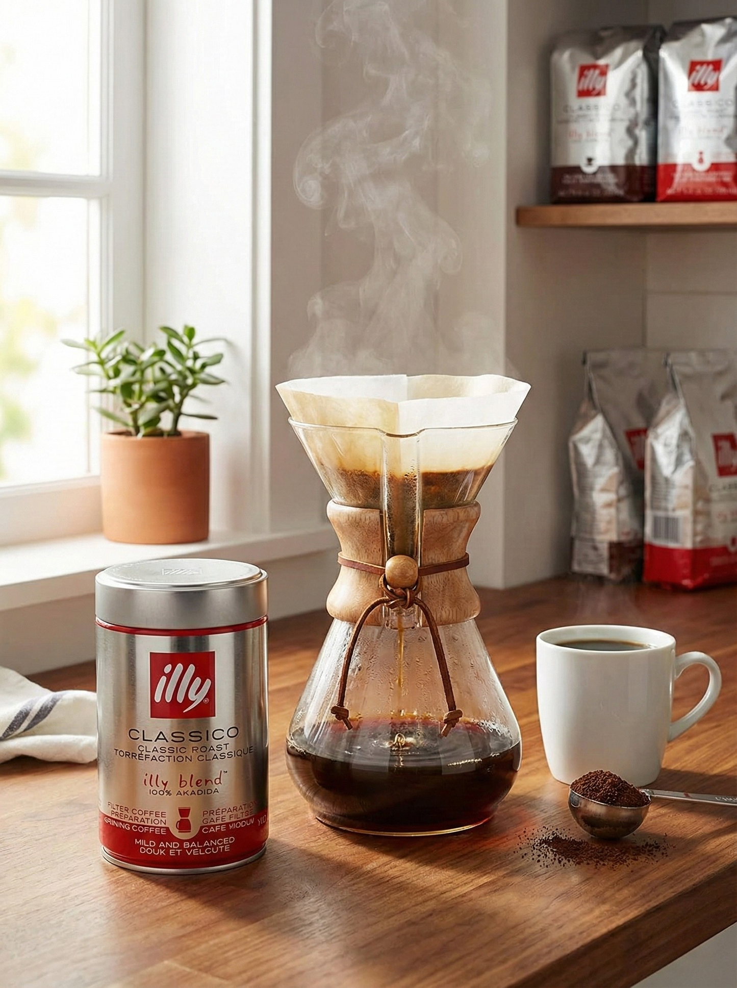 Café Molido Illy Classico - Tueste Medio para Cafetera de Filtro/Goteo (250g)
