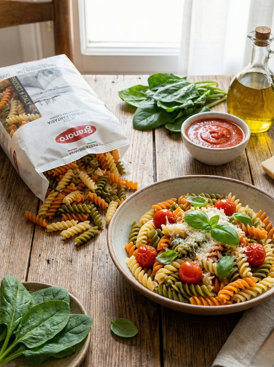 Fusilli Tricolor 'Spirali Fantasia Granoro - Pasta Italiana (500g)