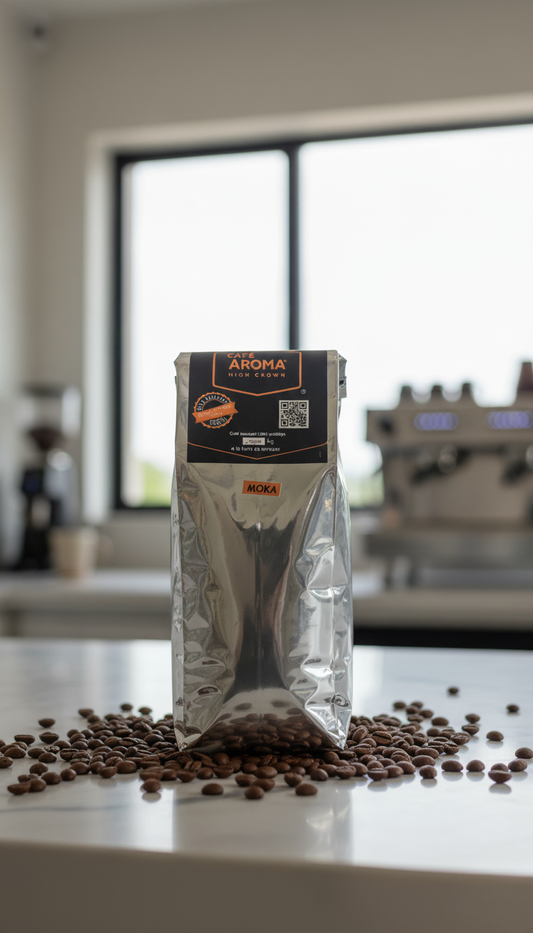 CAFE AROMA MOKA EN GRANO 1/2 KG