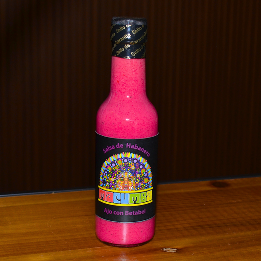 SALSA HABANERO MACUMBA AJO CON BETABEL 150 ML